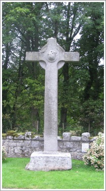 Burgage More, tall cross, County Wicklow, Ireland.  Located in Blessington.