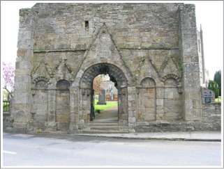 Roscrea, County Tipperary, Ireland, West Gable of 12th century Romanesque church