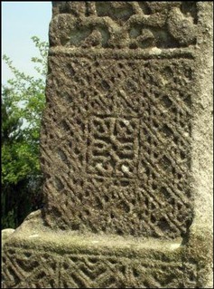 Ahenny, North Cross, west face, fret pattern, County Tipperary, Ireland