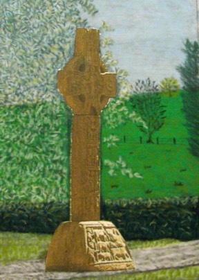 Castledermot, Co. Kildare, Ireland, South Cross, west face, original art