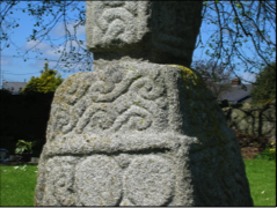 Castledermot, North Cross, south side, upper base, Co. Kildare, Ireland