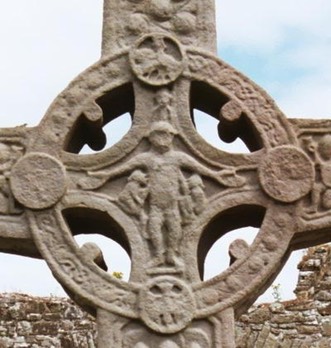 Clonmacnois Scripture Cross, Co. Offaly, crucifixion