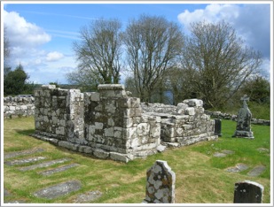 Inis Cealtra, County Clare, Ireland, church of the wounded