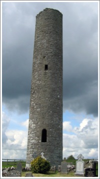 Inis Cealtra, County Clare, Ireland, Round Tower
