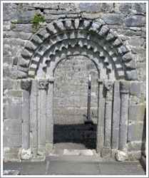 Dysert O'Dea church doorway, County Clare, Ireland