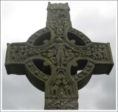 Ireland, County Louth, Monasterboice, Tall Cross, West face, head