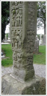 Ireland, County Louth, Monasterboice, Tall Cross, North side lower base