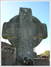 Ullard cross, Co. Kilkenny, Ireland, east face of head
