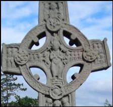 Clonmacnoise, Cross of the Scriptures, Last Judgment, County Offaly, Ireland