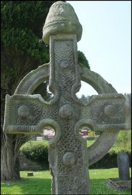 Ahenny, Co. Tipperary, Ireland, North Cross, east face, head