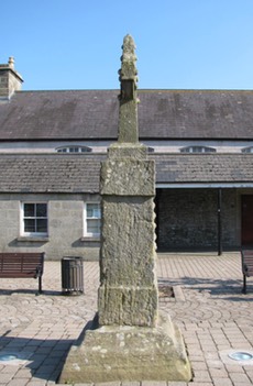 Lisnaskea cross, north side, County Fermanagh, Northern Ireland