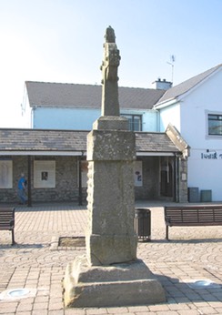Lisnaskea cross, south side, County Fermanagh, Northern Ireland