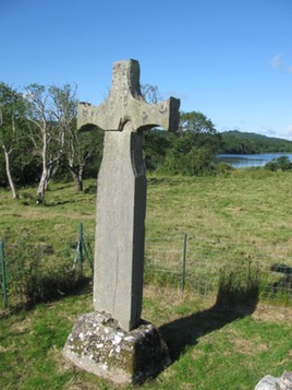 Inishmacsaint cross, County Fermanagh, Northern Ireland
