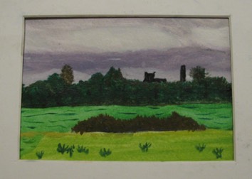 The Curragh, County Kildare, Ireland, original art, watercolor