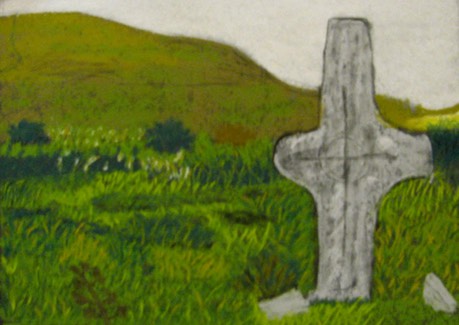 Reenconnell, Co. Kerry, Ireland, Field Cross, original art