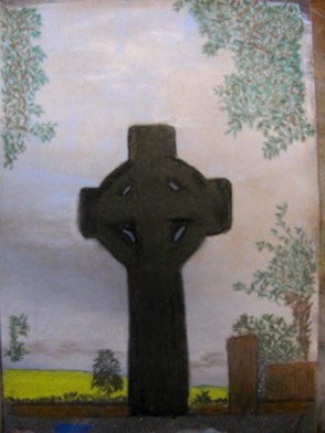 Monasterboice, North Cross, Co. Louth, Ireland, original art