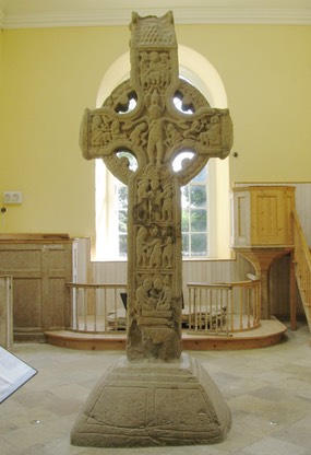 Durrow High Cross, County Offaly, Ireland, West Face
