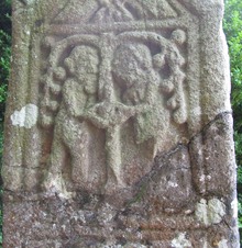Castlebernard, Kinnitty, High Cross, north panel, County Offaly, Ireland