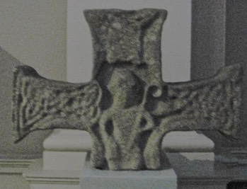 Durrow, Fragment at National Museum in Dublin.  David the Shepherd