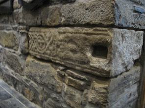 County Sligo, Drumcliff, fragment of a cross built into the church