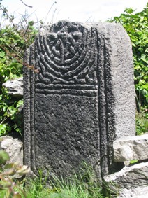 Temple Brecan, Inishmore, Ireland, North Cross