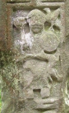 Monasterboice West Cross, North 2.  David as Warrior