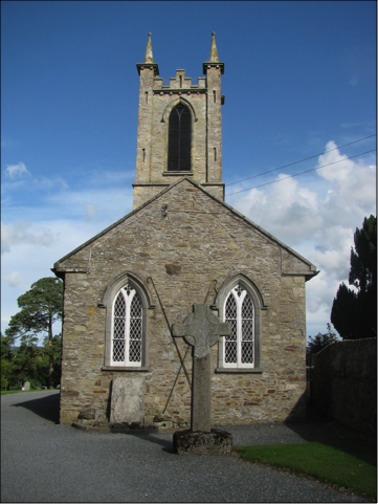 Ferns, Co. Wexford, Ireland, church and cross.