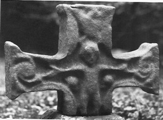 Durrow cross-head, Co. Offaly, crucifixion